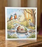 Waterside River Party Greetings Card