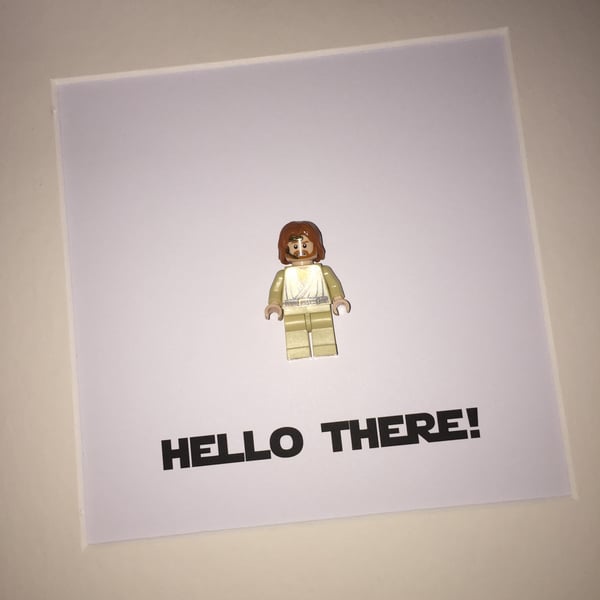 OBI WAN KENOBI - FRAMED LEGO MINIFIGURE - STAR WARS