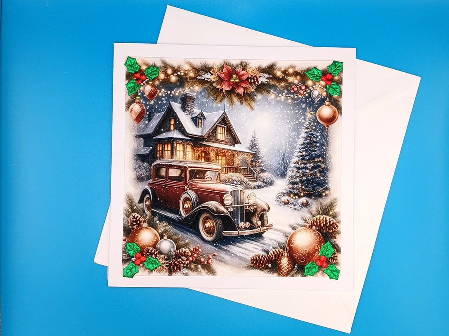 Christmas Card, Large, Father, Brother, Son, Grandfather