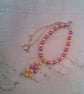 Pink and Lemon Pearl Necklace and Earrings Set, Gift for Her, Pearl Jewellery - Image 2