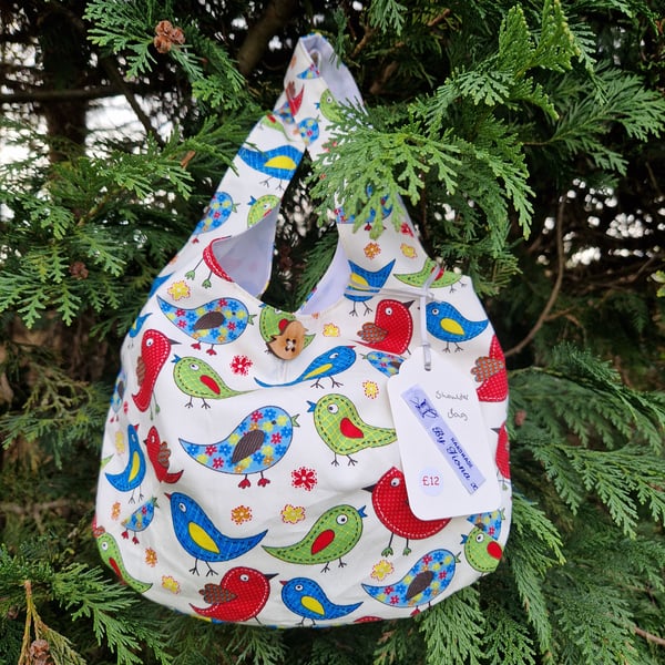 Children's Assorted Birds Cotton Shoulder bag 