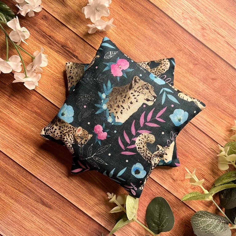 Snow Leopard Handwarmers lavender scented, rice filled bags, cold hands, warm ha