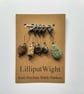 Five semi precious stone crochet stitch markers - Image 3
