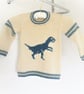 Knitting Pattern for a Velociraptor on a Sweater.  Digital Pattern - Image 3