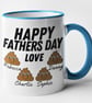 Happy Father's Day Mug Dad's Personalised Father's Day Gift Little Poo Emoji  - Image 5