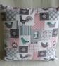 Vintage Scandinavian chicken cushion cover - Image 1
