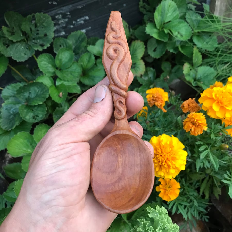 Hand Carved Apple Spoon