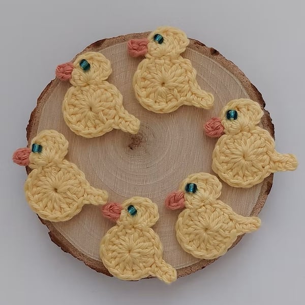 Handmade Crochet Easter Chicks – Cute Yellow Spring Appliques