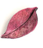 Felted leaf brooch : pink - Image 3