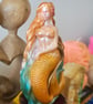 Handmade Mermaid Candle-Sculpted Ocean Inspired - Image 2