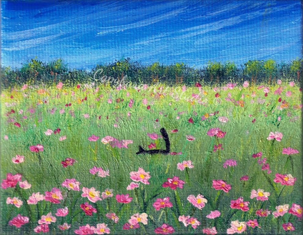 'Ambush' Small Original Oil Painting