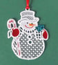Christmas decoration, snowman decoration, present. - Image 2