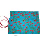 Crochet hook case with red floral poppies , Ergonomic hook organiser, roll up  - Image 5