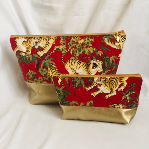 Luxury Matching Bag Set, 2 Piece Bag Set, Zip Pouches, Travel Set, Gift Ideas.