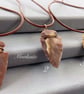 Raw Mookaite Jasper Arrowhead Pendant on Leather Cord Unisex - Image 3