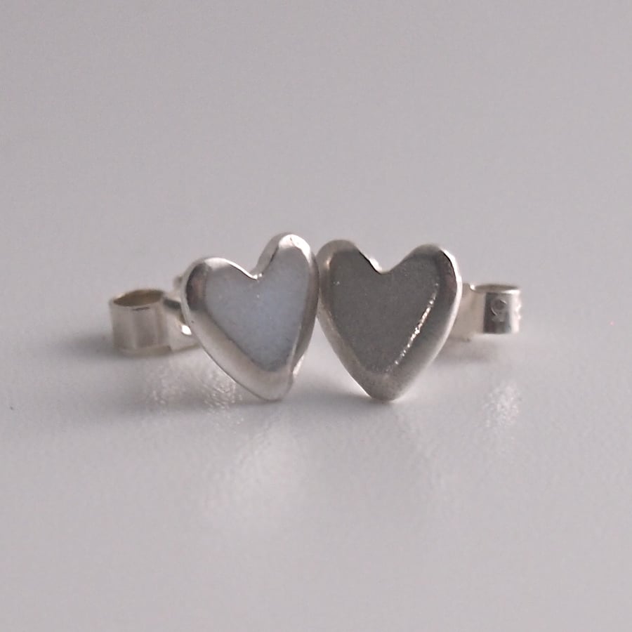 Sterling Silver Heart Earrings
