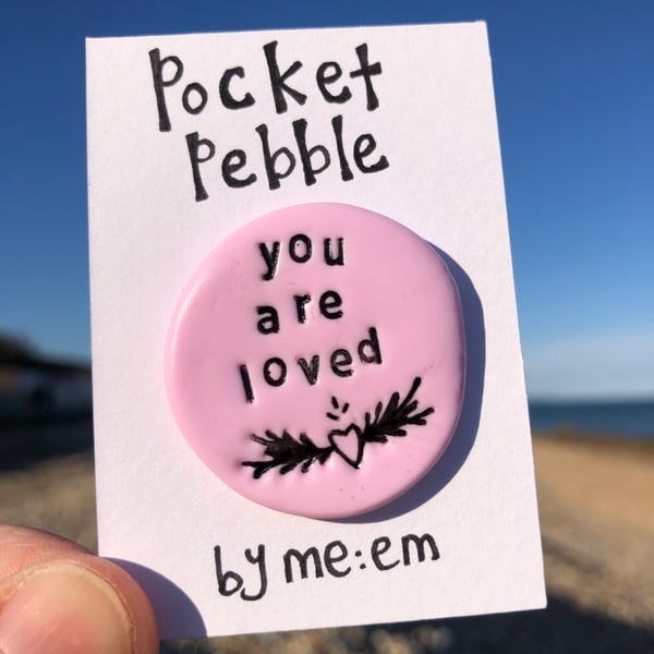 You are loved Pocket Pebble