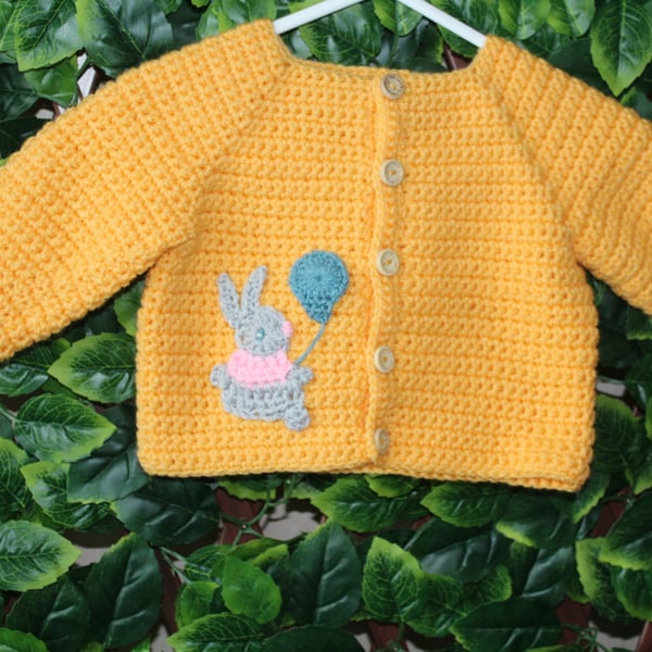 handmade crochet baby cardigan size 3-6 months