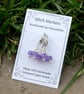 Lampwork Stitch Markers - Purple Glow - Image 3