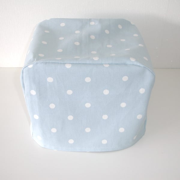 Toaster Cover Polka Dots Dualit 4 Slice Toaster Dust Cover NOT PADDED Blue