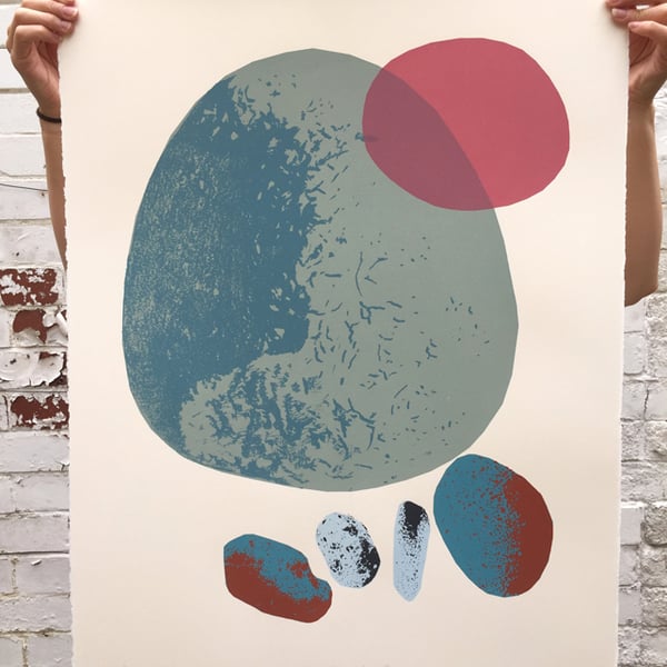 Stone Composition No.3 7-colour screen-print (76x56cm)