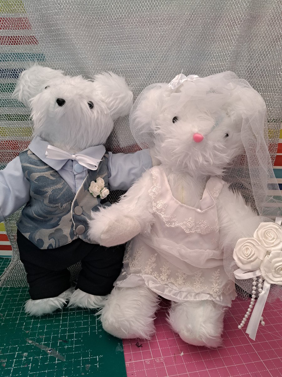 Bride and groom Teddy bears