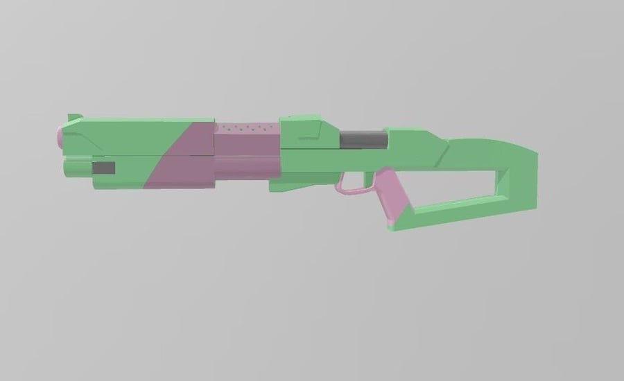 Cyberpunk Edgerunners - Rebecca's Shotgun - 3D Printed Prop or Cosplay