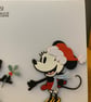 Handmade Minnie & Mickey Christmas Card – Festive Holly Christmas Card - Image 5