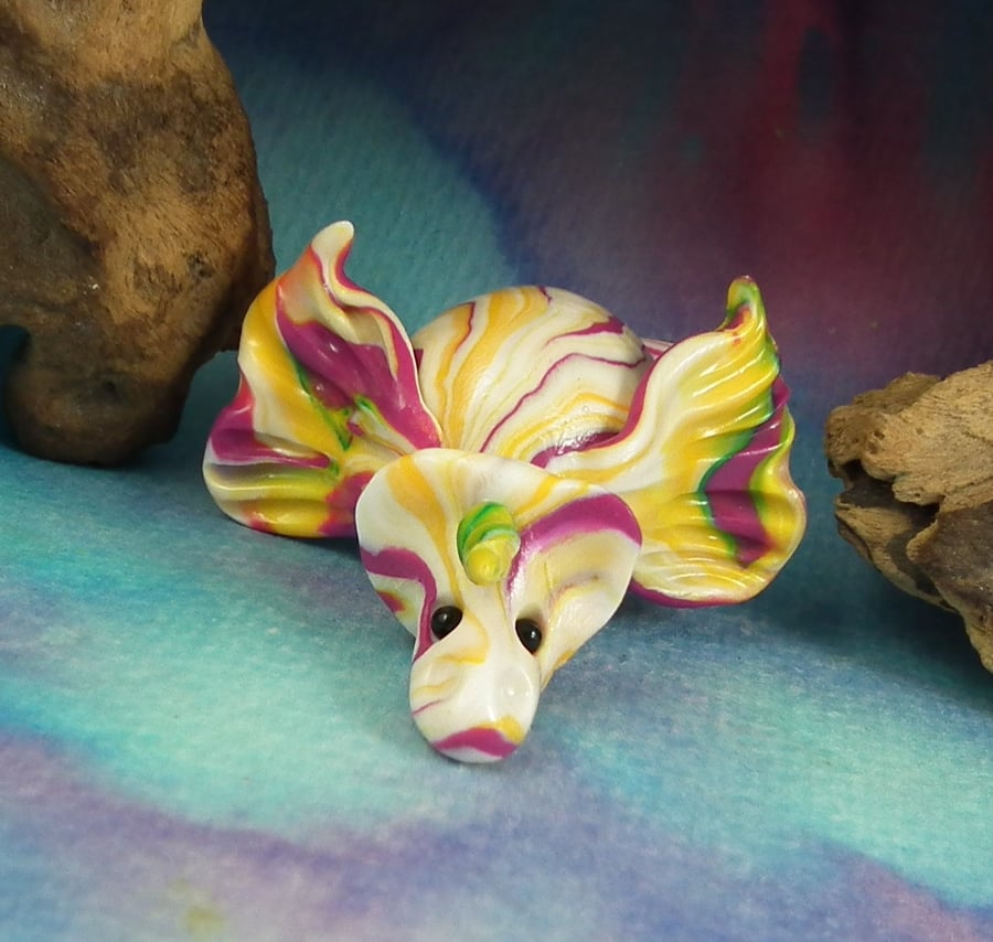 Hybrid Winged Unicorn 'Burren' OOAK Sculpt by artist Ann Galvin
