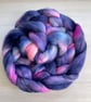 Polwarth Hand Dyed Fibre, Combed Top or Roving 100g