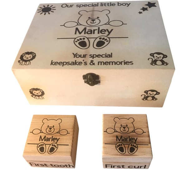 Personalised Keepsake and Memory Box