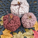 Pumpkins, Autumn decor, Halloween, set of pumpkins, crochet pumpkins