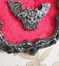 gothic Skull Wall Hanger witch decor  - Image 6