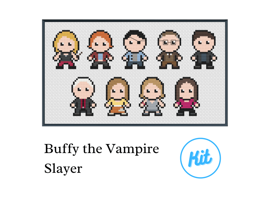 Easy Cross Stitch Kit: Buffy the Vampire Slayer - For Beginners