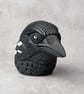 'Hailgrim', a black porcelain crow idol. - Image 3