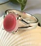 Handcrafted Sterling Silver Seaham Multi Sea Glass Ring – Rare Pinks & White.  - Image 2