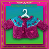 Fuchsia and Turquoise Firefly Cardigan