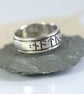 Silver Rune Ring Custom Viking Name Ring - Image 2