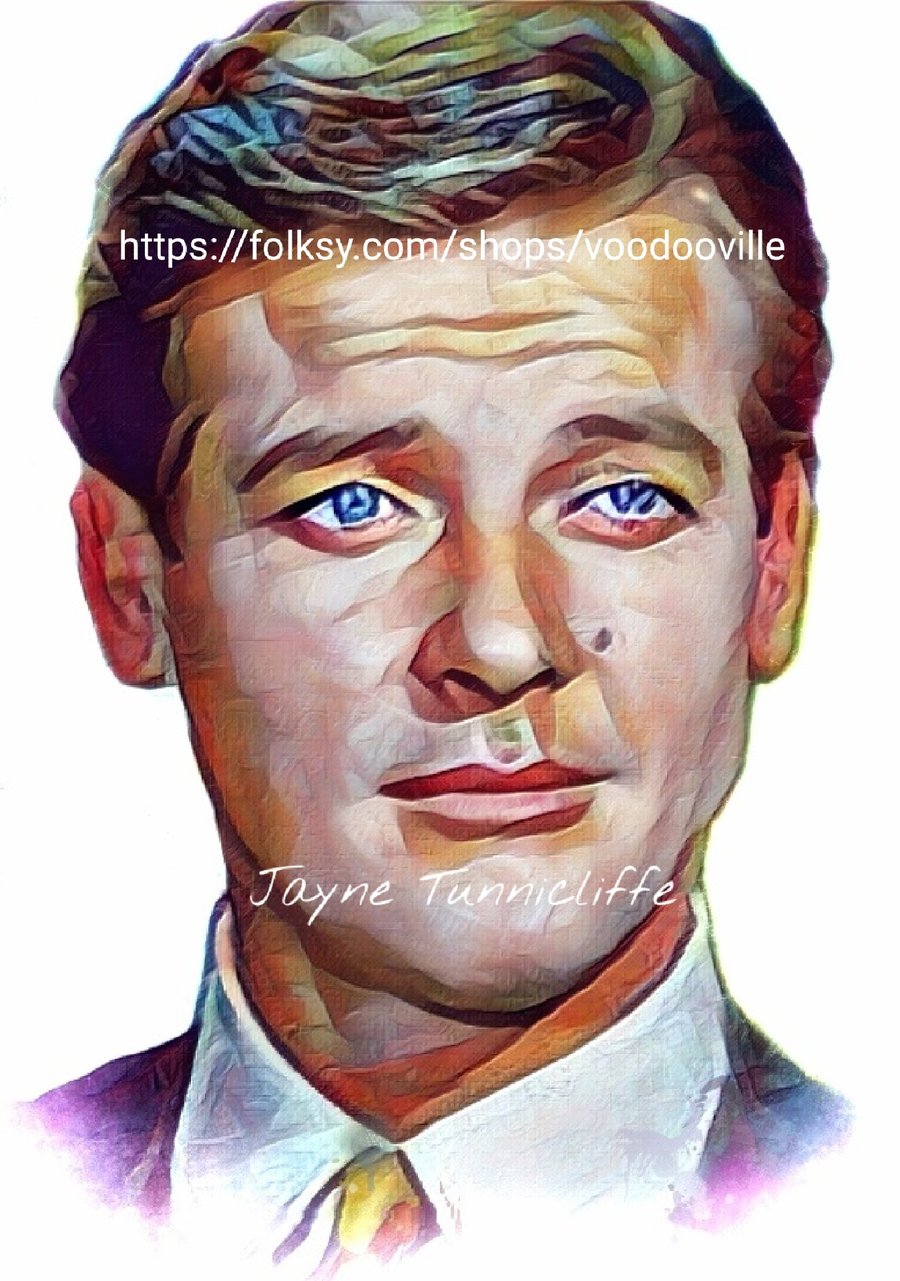 Roger Moore 11 x 8 inches art print - The Saint