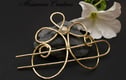 Brass hair slide