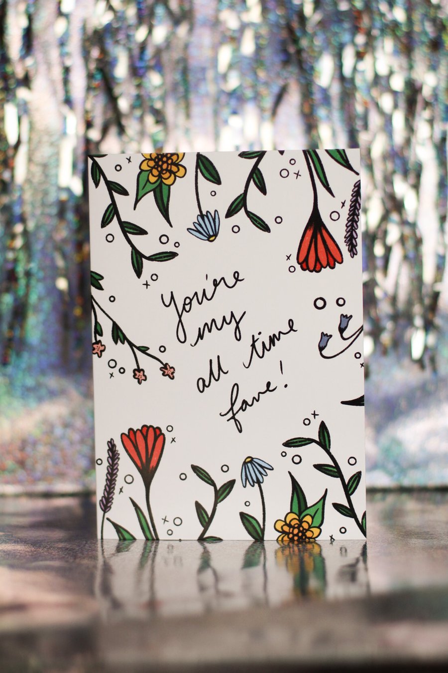 Floral A6 Greetings card 
