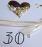 Embellished Heart Pearl Wedding Anniversary Card - 30th Anniversary - Image 9