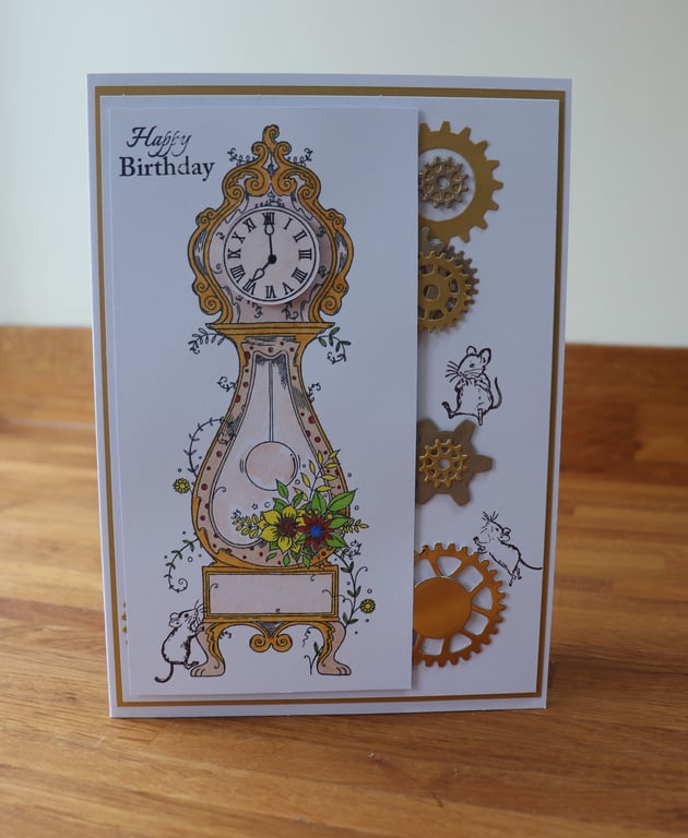 Flowers and Cogs Wheels.