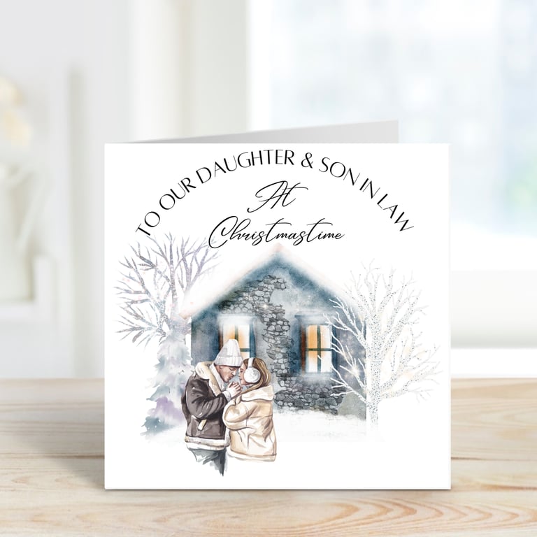 Son and Daughter in Law Christmas Card