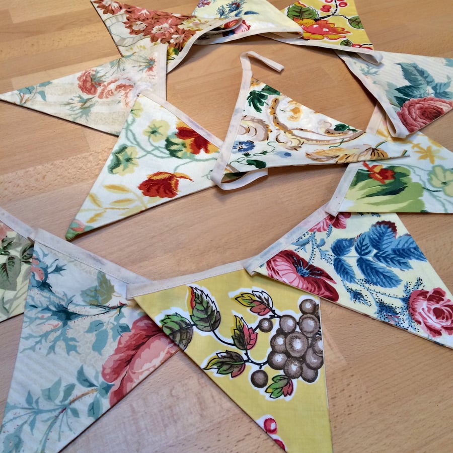  Summer Salad Floral Bunting - perfect for a wedding 