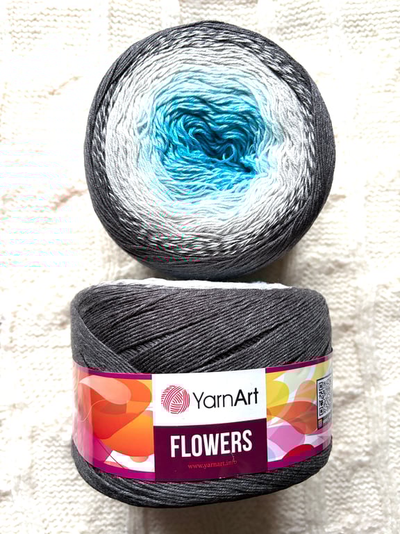 1 cake x 250g YarnArt Flowers Yarn Cake - Colour 251 : Cotton Blend