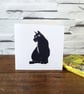 Black Cat Card - Cute Personalised Card, Custom Card, Father’s Day, - Image 8