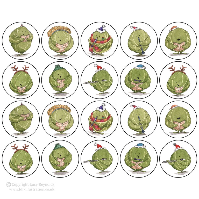 'Singing Sprout' Stickers - Pack of 20