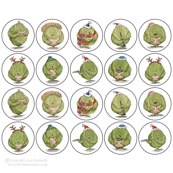 'Singing Sprout' Stickers - Pack of 20