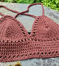Brown Crochet Bralette Crop Top 'Lilly Top'